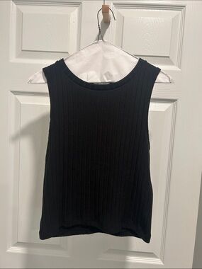 Z Supply Sleeveless Ribbed Tank Top - Black